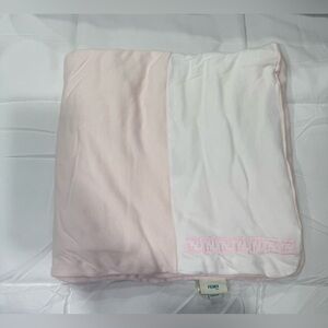 Fendi Blush Pink and White Throw